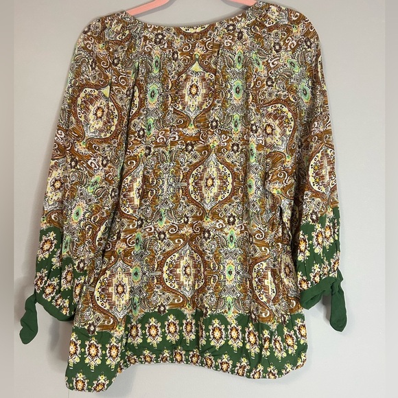 Fig and Flower Anthropology Multicolor Women's Boho Hippie Abstract Size XL - Picture 7 of 7